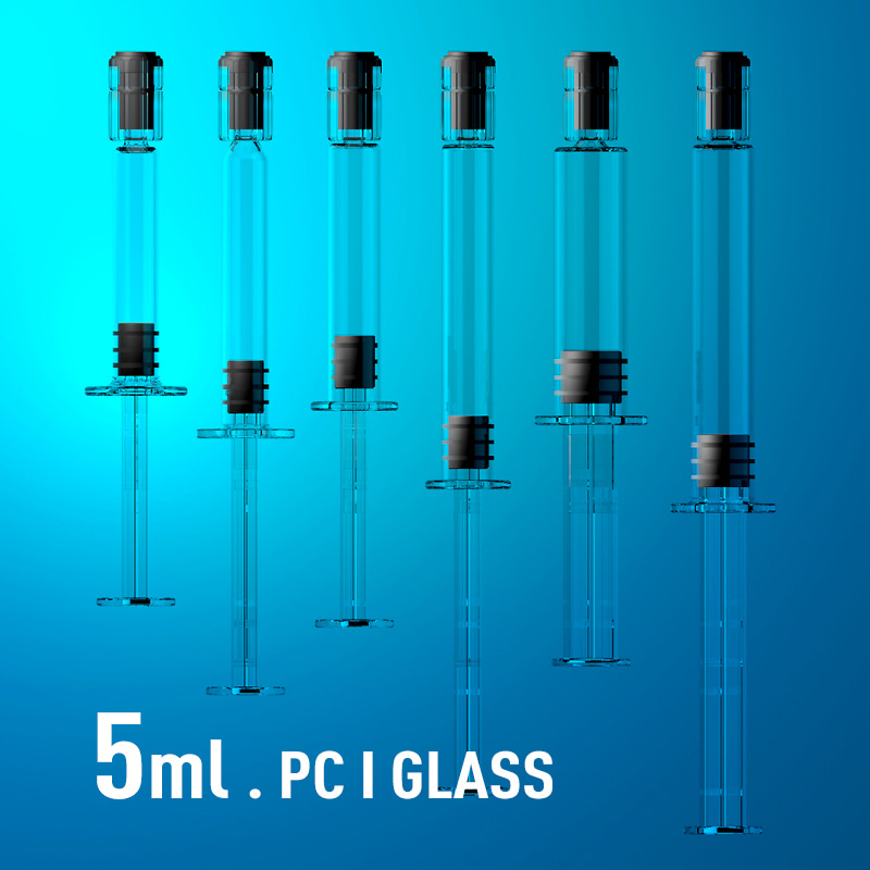 Syringe 5ml / PC, GLASS